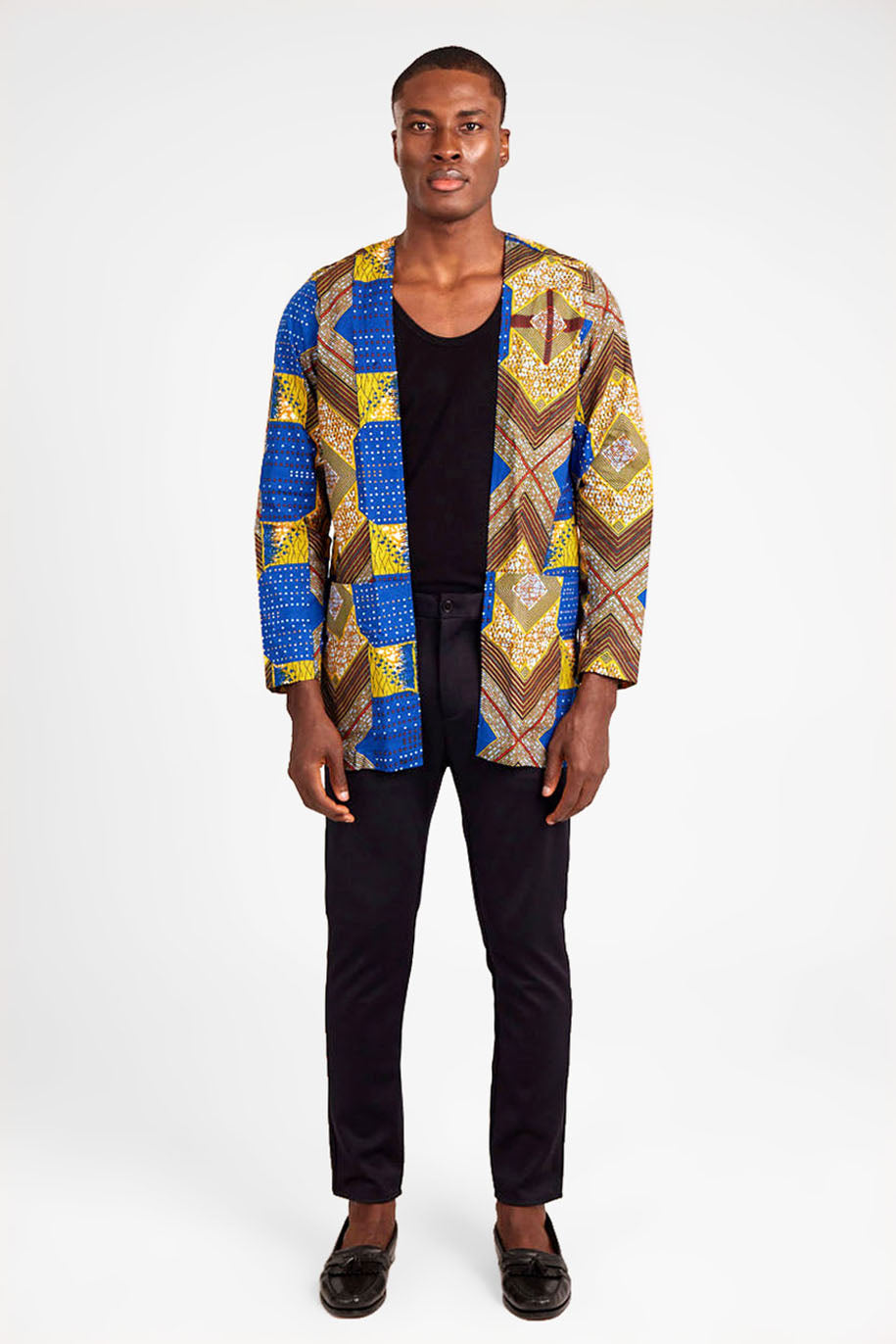 Geometric Print Jacket
