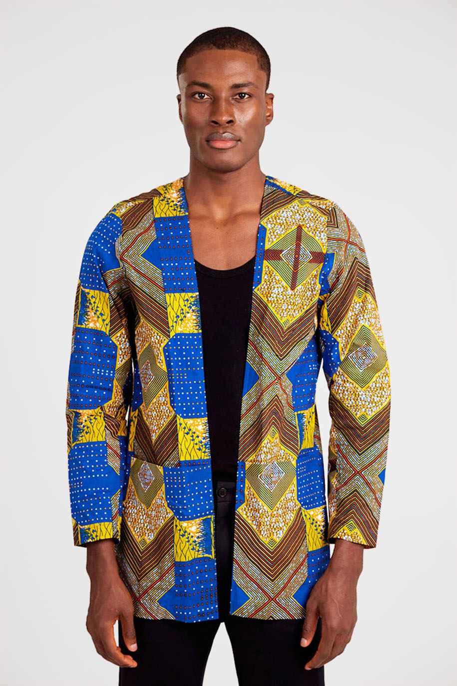 Geometric Print Jacket