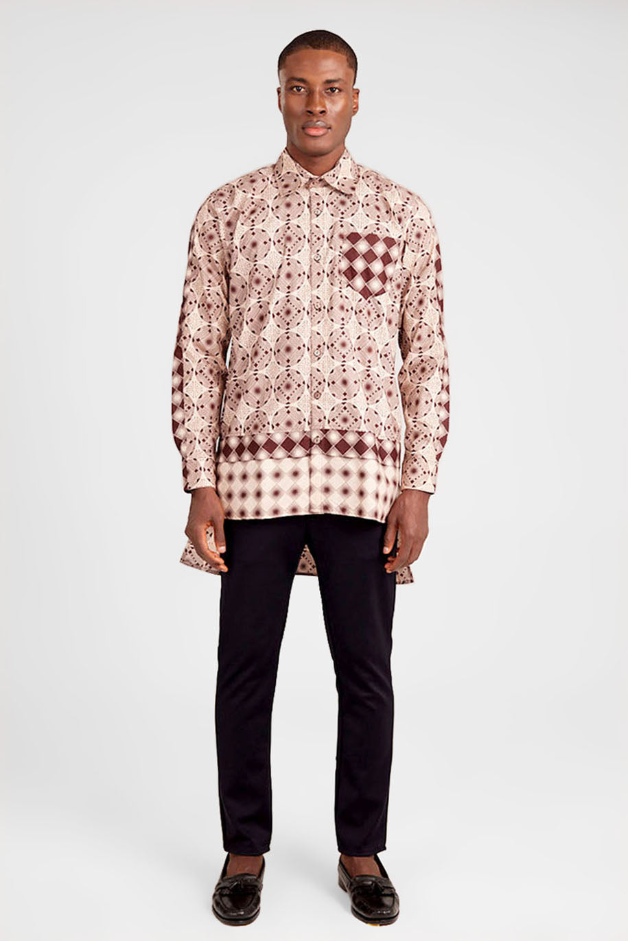 Diamond Print LS Shirt