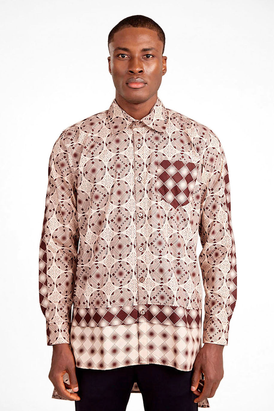 Diamond Print LS Shirt